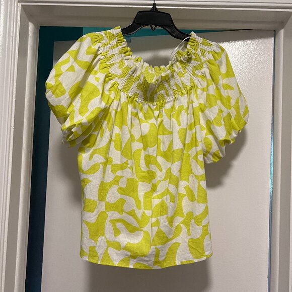 Vince Camuto Ruched Off the Shoulder Top NWT Size Large - Picture 1 of 2